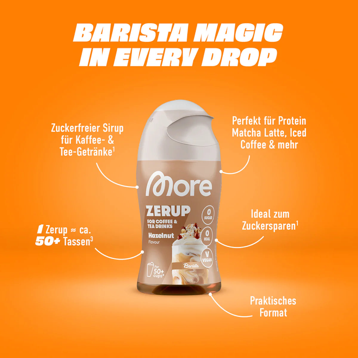 Zerup Barista - Sirup für Kaffee- und Tee-Getränke