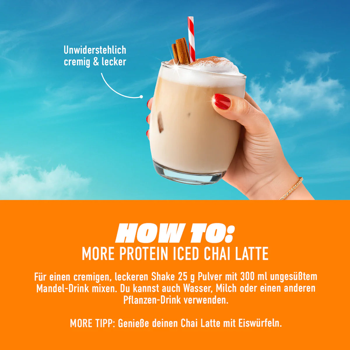 More Protein Iced Chai Latte