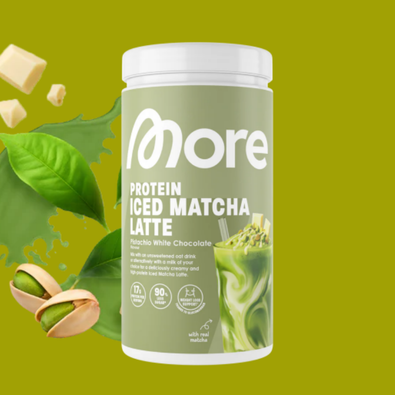 More Protein Iced Matcha Latte