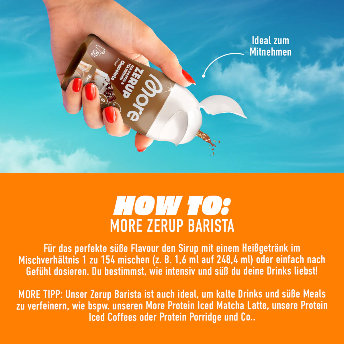 Zerup Barista - Sirup für Kaffee- und Tee-Getränke